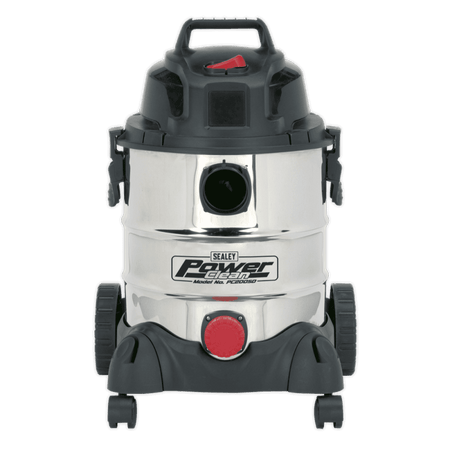 Sealey Vacuum Cleaner Industrial Wet & Dry 20ltr 1250W/230V Stainless Bin Model No-PC200SD