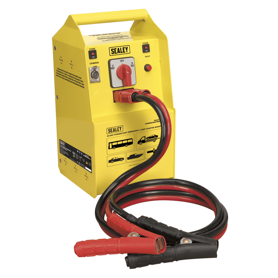 Sealey PowerStart Emergency Power Pack 500hp Start 12/24V Model No-POWERSTART500
