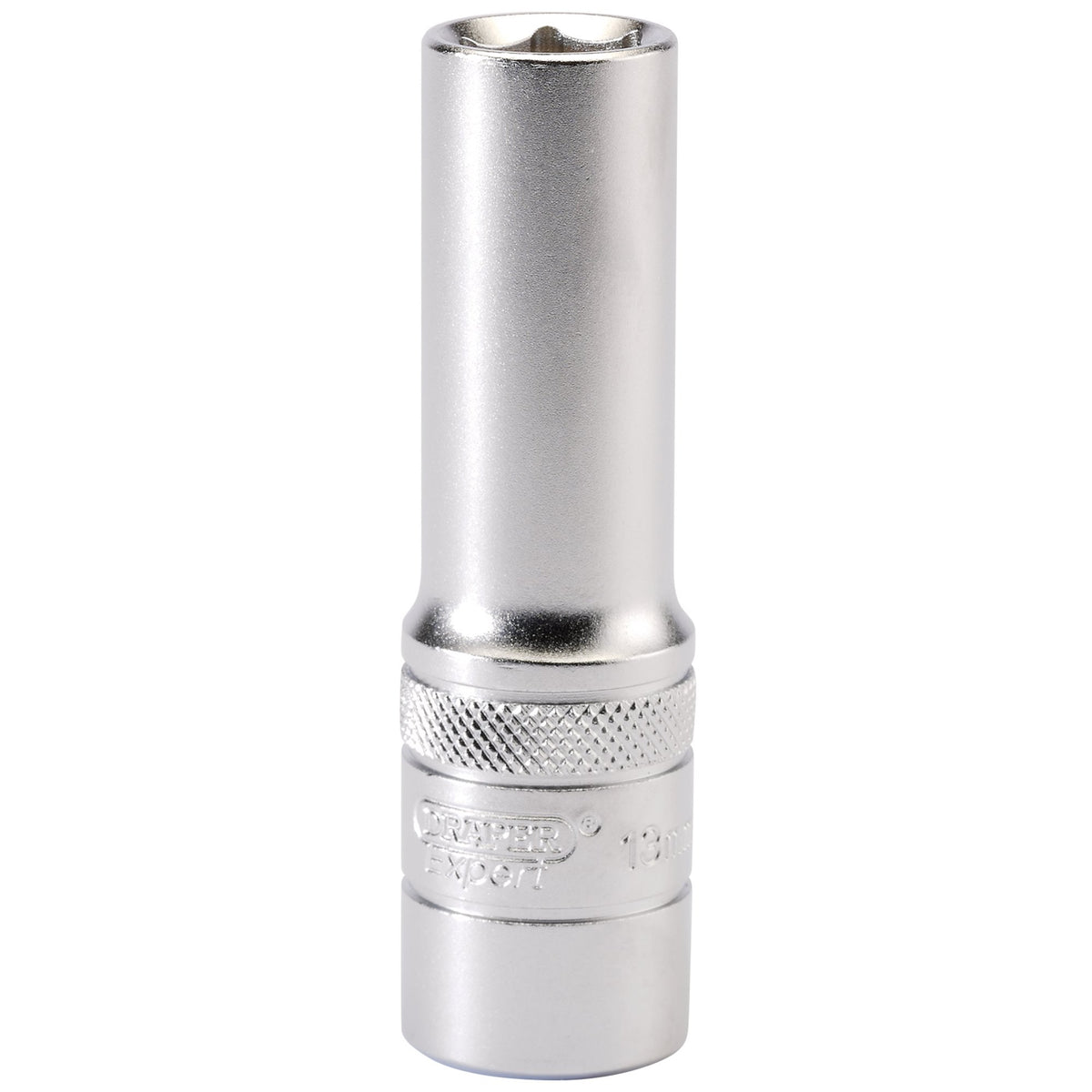 DRAPER 1/2" Square Drive 6 Point Metric Deep Socket (13mm): Model No. HT-MM/MS