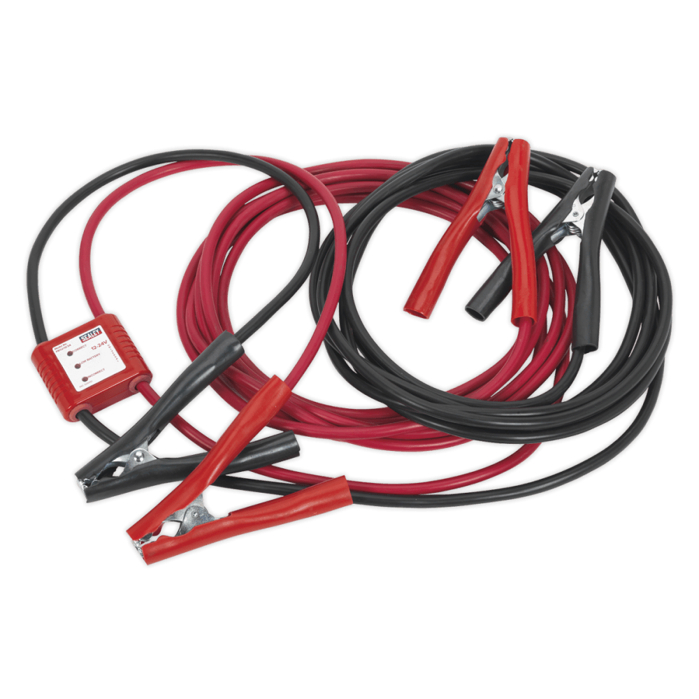 Sealey Booster Cables 7mtr 450Amp 25mm with 12/24V Electronics Protection Model No-PROJ/12/24