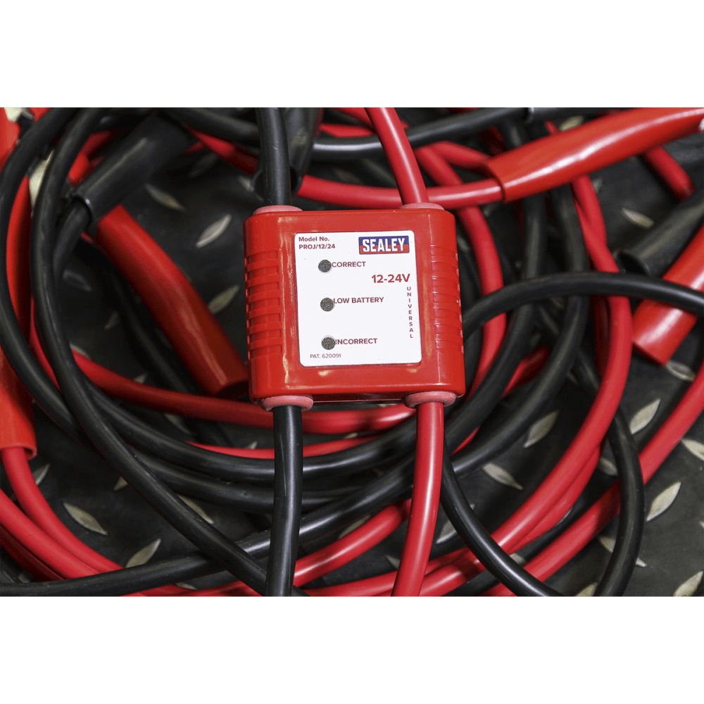 Sealey Booster Cables 7mtr 450Amp 25mm with 12/24V Electronics Protection Model No-PROJ/12/24