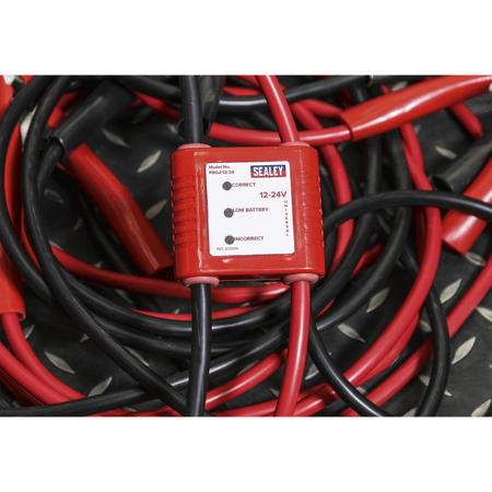 Sealey Booster Cables 7mtr 450Amp 25mm with 12/24V Electronics Protection Model No-PROJ/12/24