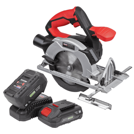 Sealey SV20 Series 150mm Cordless Circular Saw Kit 20V - 2 Batteries Model No CP20VCSKIT