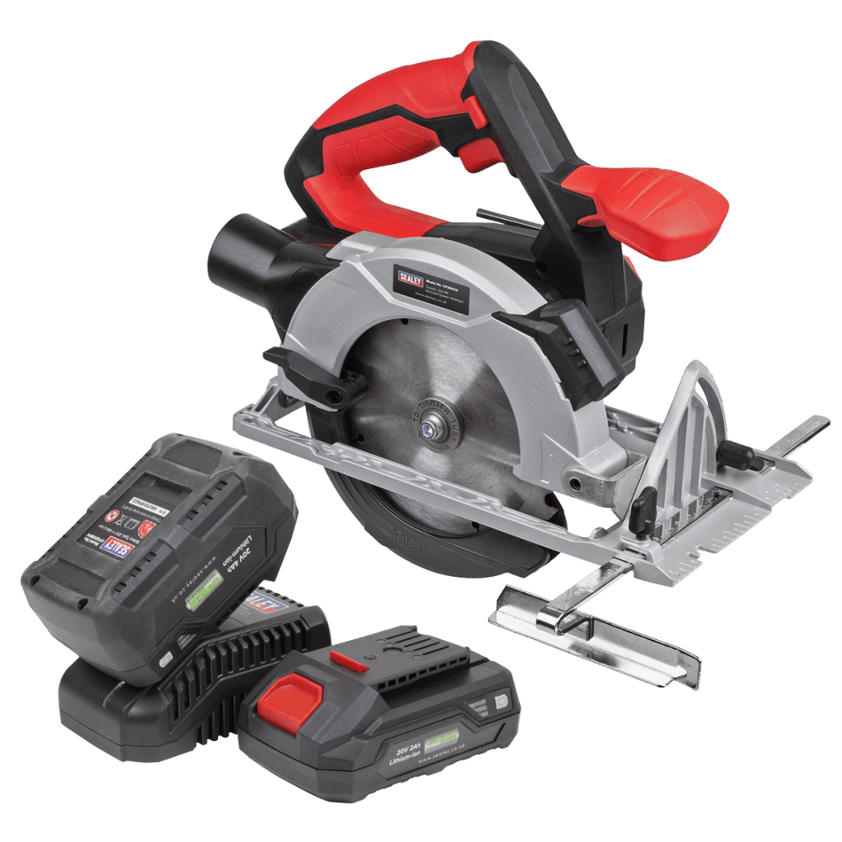 Sealey Circular Saw Kit 20V Ã‡?150mm - 2 Batteries Model No CP20VCSKIT