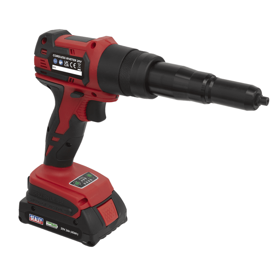 Sealey Cordless Riveter 20V 2Ah Lithium-ion Model No CP314