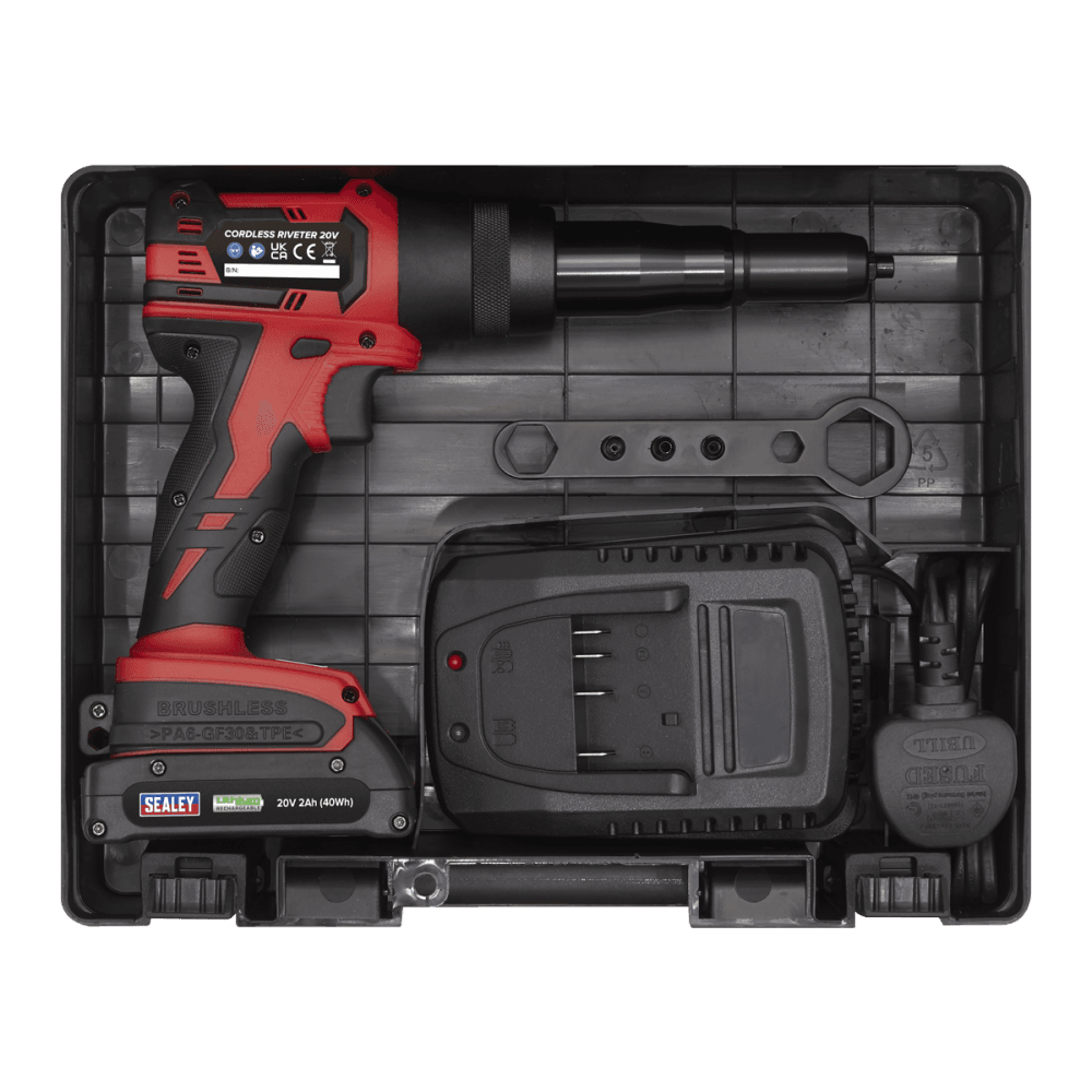 Sealey Cordless Riveter 20V 2Ah Lithium-ion Model No CP314