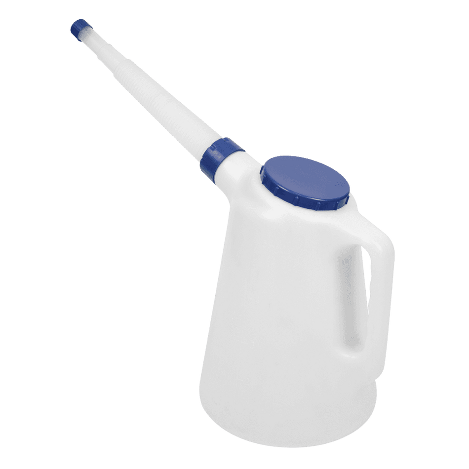 Sealey Oil Container with Blue Lid & Flexible Spout 5L Model No JDL5B