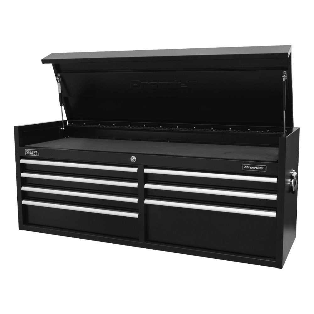 Sealey Topchest 7 Drawer 1415mm Heavy-Duty Black Model No PTB141507