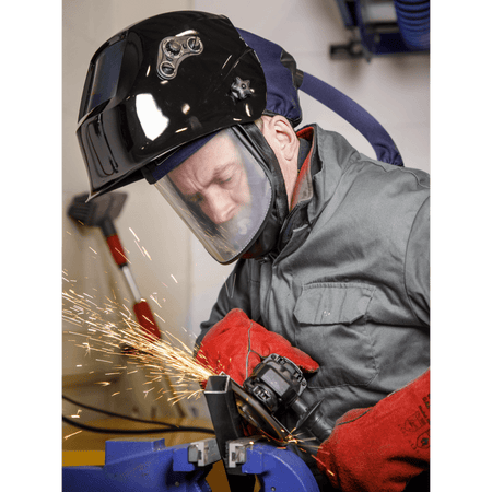 Sealey Welding Helmet with Powered Air Purifying Respirator (PAPR) Auto Darkening Model No PWH616