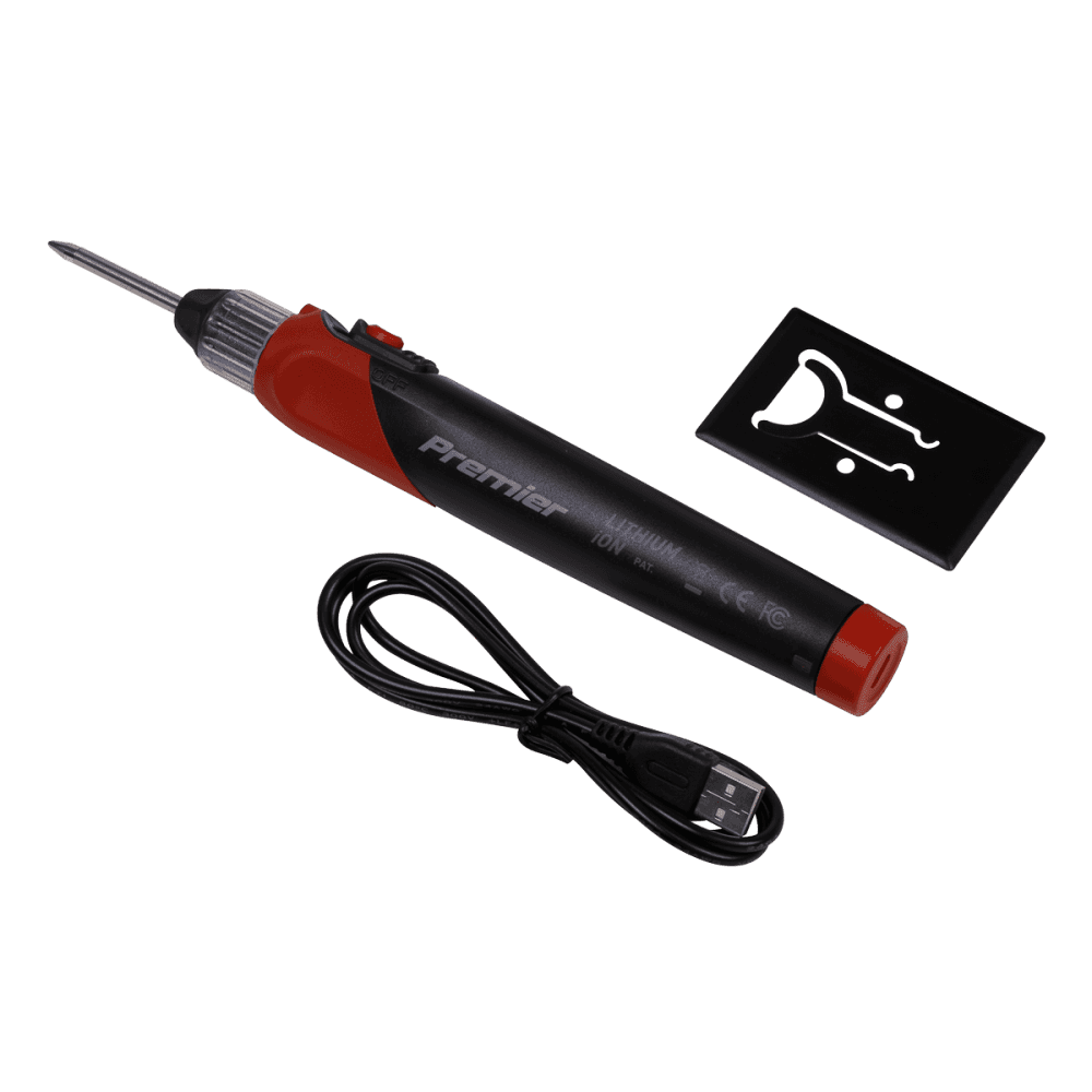 Sealey Lithium-ion Rechargeable Soldering Iron 12W Model No SDL10