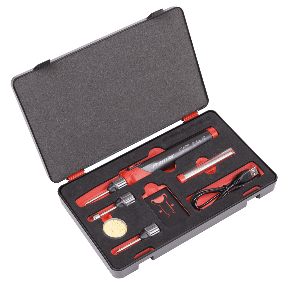 Sealey Lithium-ion Rechargeable Soldering Iron Kit 30W Model No SDL11