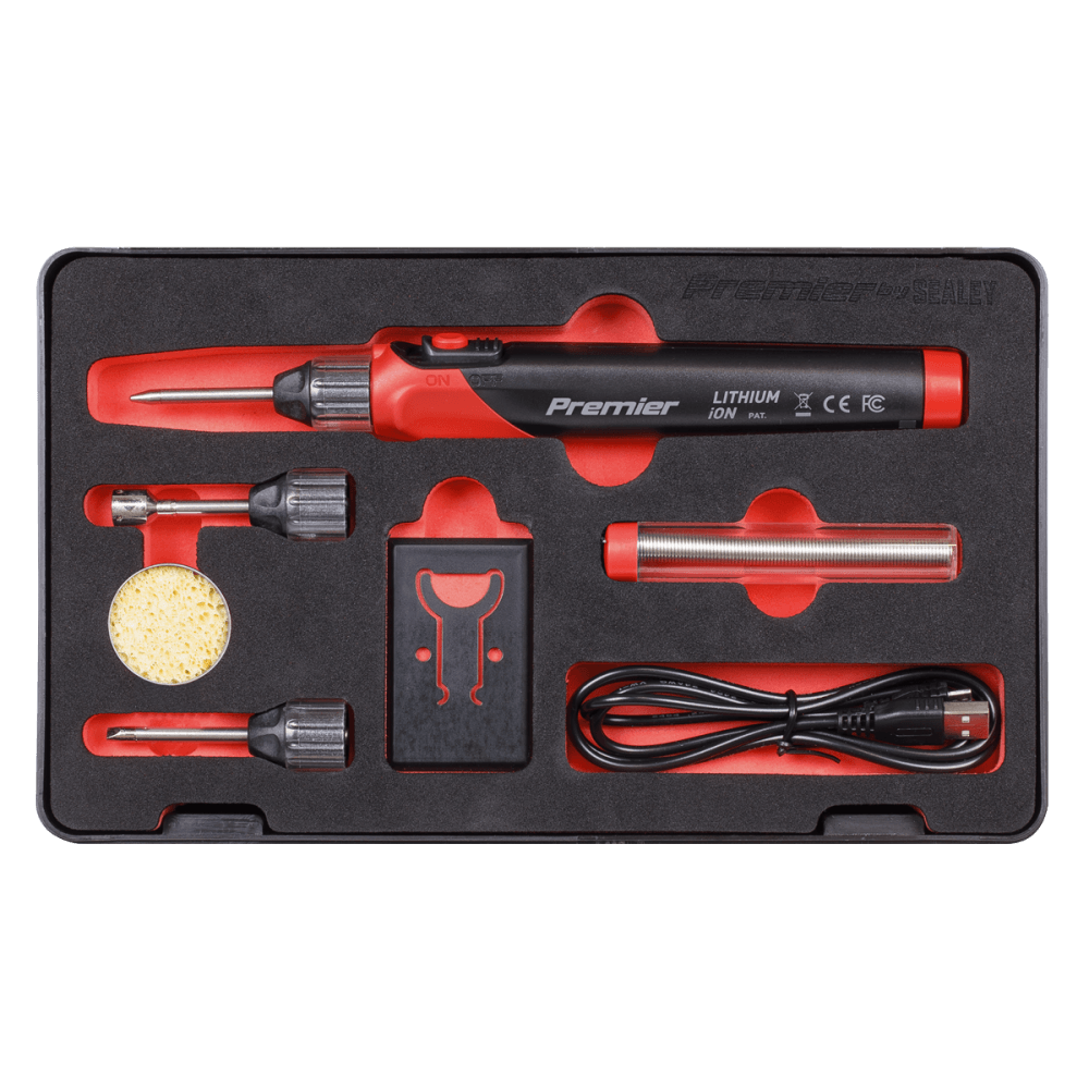 Sealey Lithium-ion Rechargeable Soldering Iron Kit 30W Model No SDL11