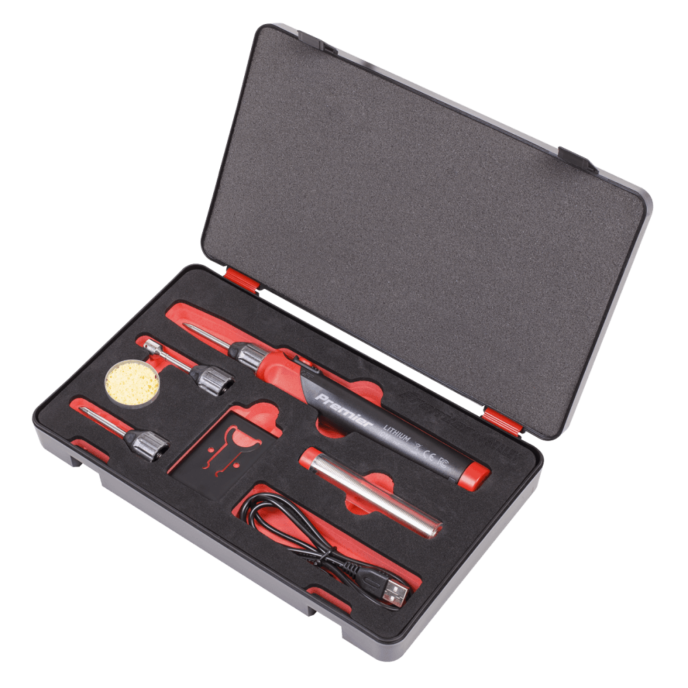 Sealey Lithium-ion Rechargeable Soldering Iron Kit 30W Model No SDL11
