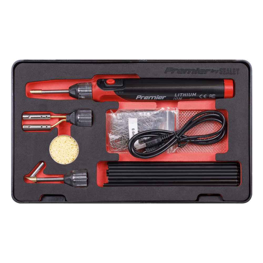 Sealey Lithium-ion Rechargeable Plastic Welding Repair Kit 30W Model No SDL14