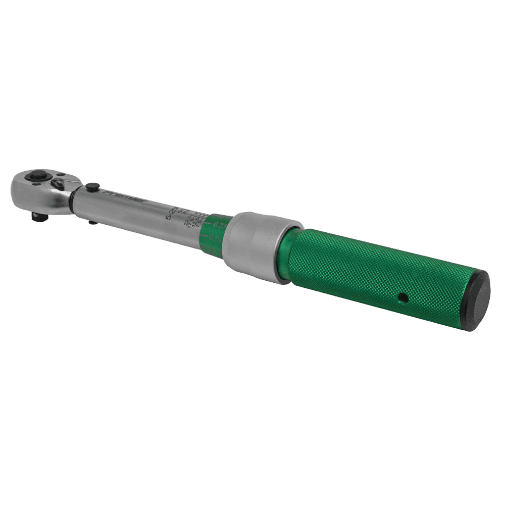 Sealey Torque Wrench Micrometer Style 1/4"Sq Drive 5-25Nm - Calibrated Model No STW901