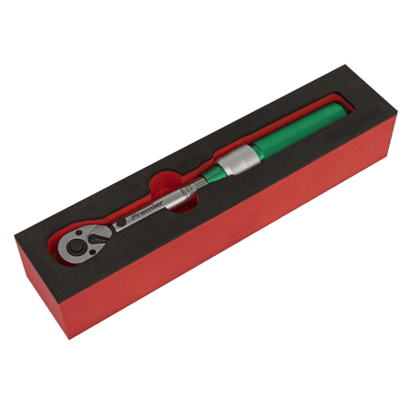 Sealey Torque Wrench Micrometer Style 1/4"Sq Drive 5-25Nm - Calibrated Model No STW901