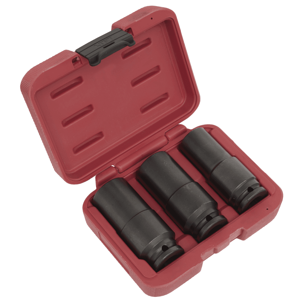 Sealey Weighted Impact Socket Set 1/2"Sq Drive 3pc Model No SX319