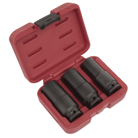 Sealey Weighted Impact Socket Set 1/2"Sq Drive 3pc Model No SX319