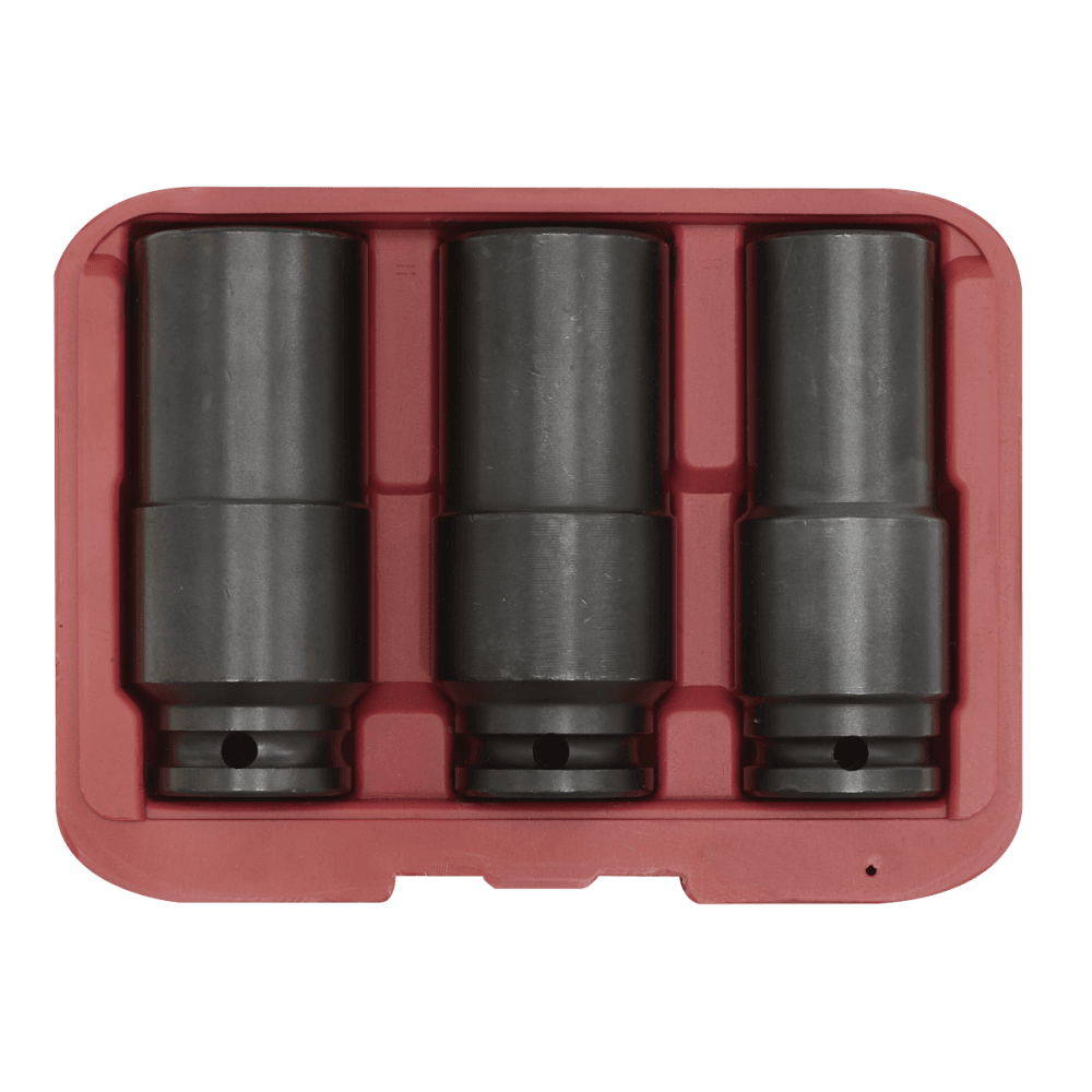 Sealey Weighted Impact Socket Set 1/2"Sq Drive 3pc Model No SX319