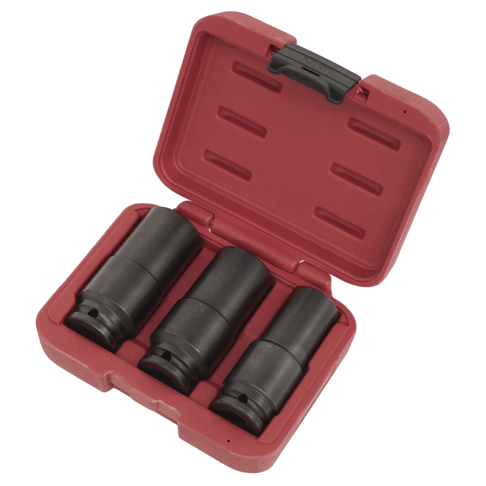 Sealey Weighted Impact Socket Set 1/2"Sq Drive 3pc Model No SX319