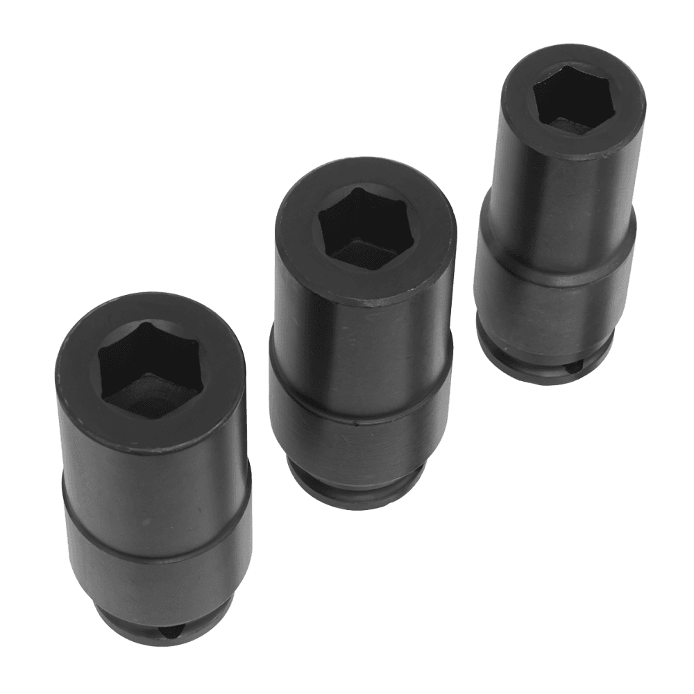 Sealey Weighted Impact Socket Set 1/2"Sq Drive 3pc Model No SX319
