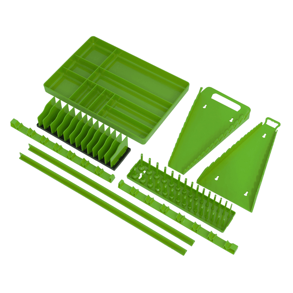 Sealey Tool Storage Organizer Set 9pc - Hi-Vis Green Model No TSK01HV