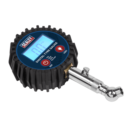 Sealey Digital Tyre Pressure Gauge with Swivel Head & Quick Release Model No TST001