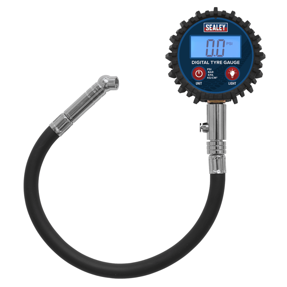 Sealey Digital Tyre Pressure Gauge with Push-On Connector Model No TST002