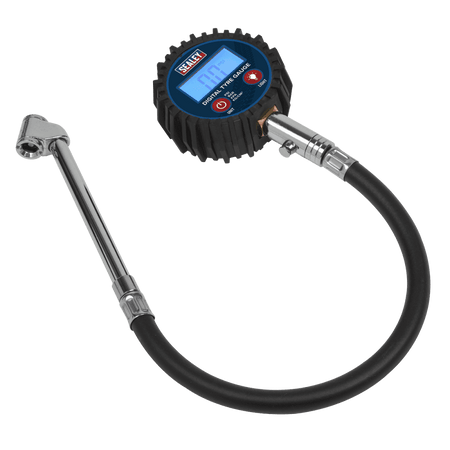 Sealey Digital Tyre Pressure Gauge with Twin Push-On Connector Model No TST003