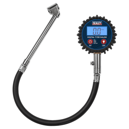 Sealey Digital Tyre Pressure Gauge with Twin Push-On Connector Model No TST003