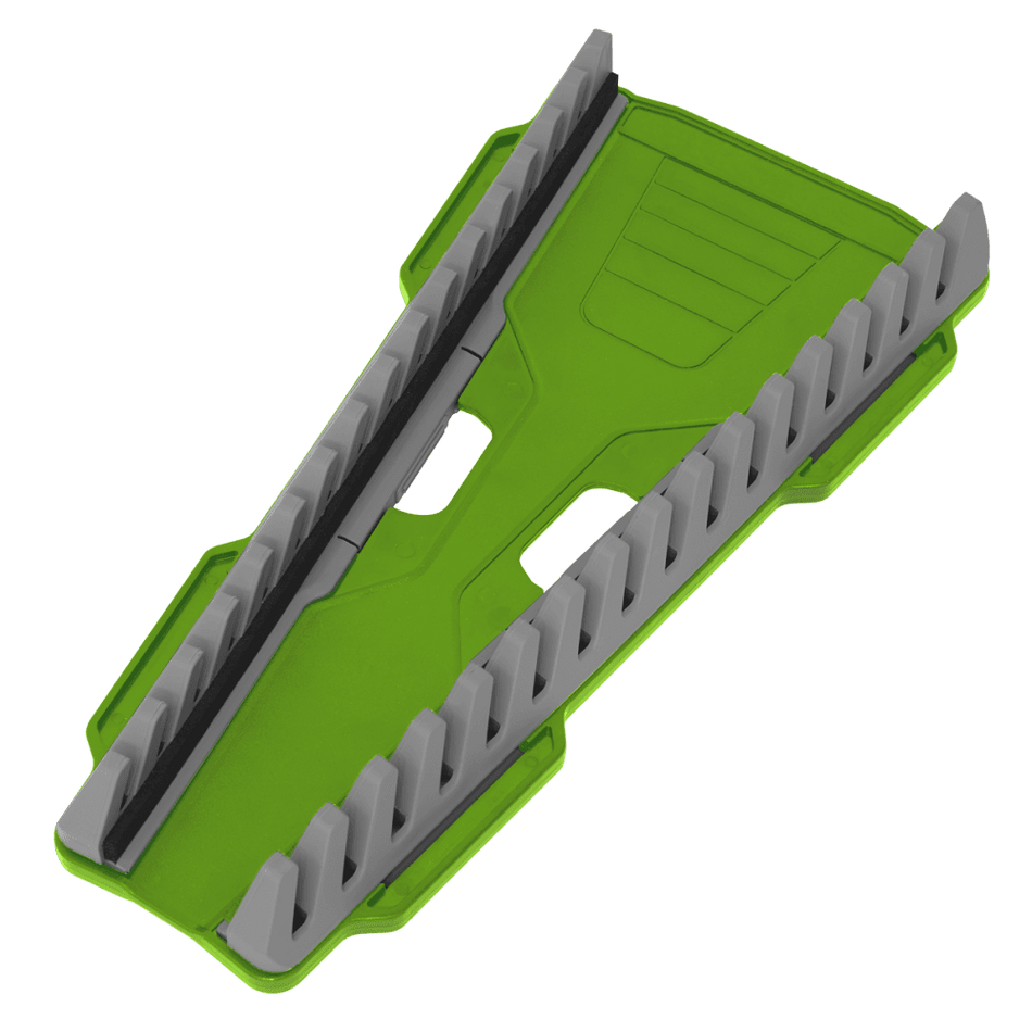 Sealey Reversible Spanner Rack 16pc Hi-Vis Green Model No WR11HV