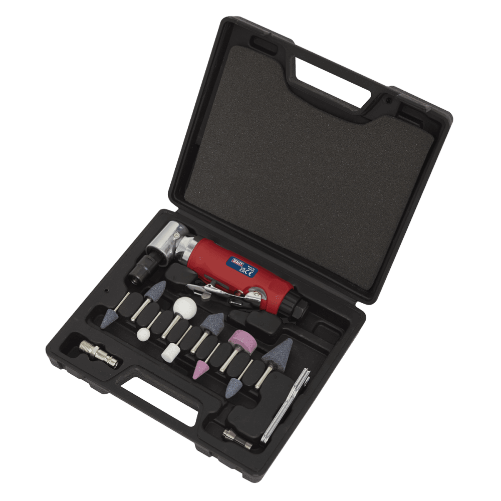 Sealey Generation 90° Angle Air Die Grinder Kit 15pc Model No- GSA675