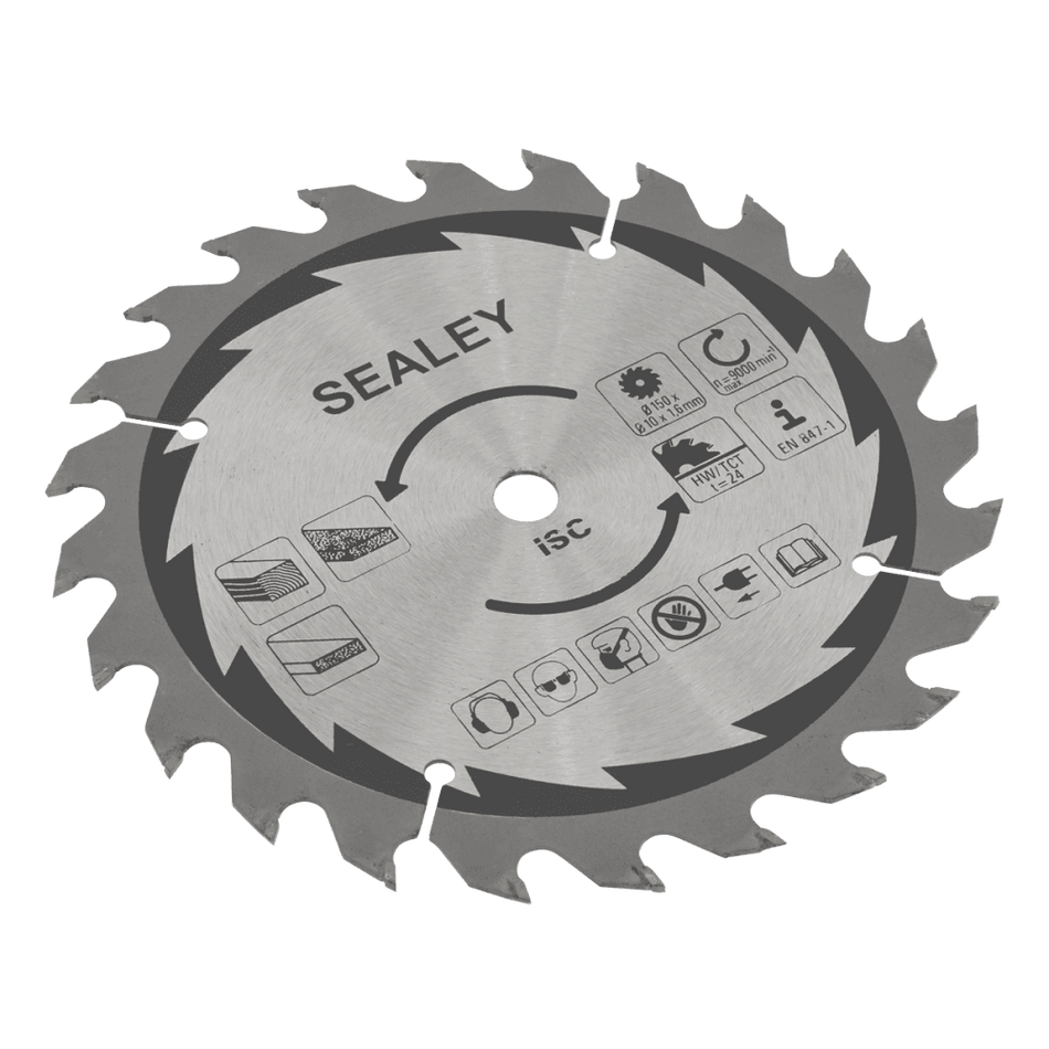 Sealey Cut-Off Saw Blade 150 x 1.6mm/10mm 24tpu Model No- CP20VCS.03