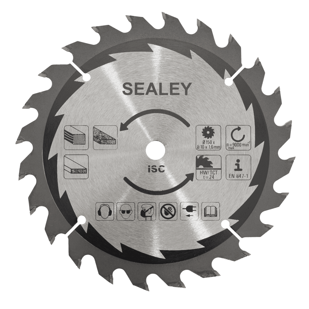 Sealey Cut-Off Saw Blade 150 x 1.6mm/10mm 24tpu Model No- CP20VCS.03