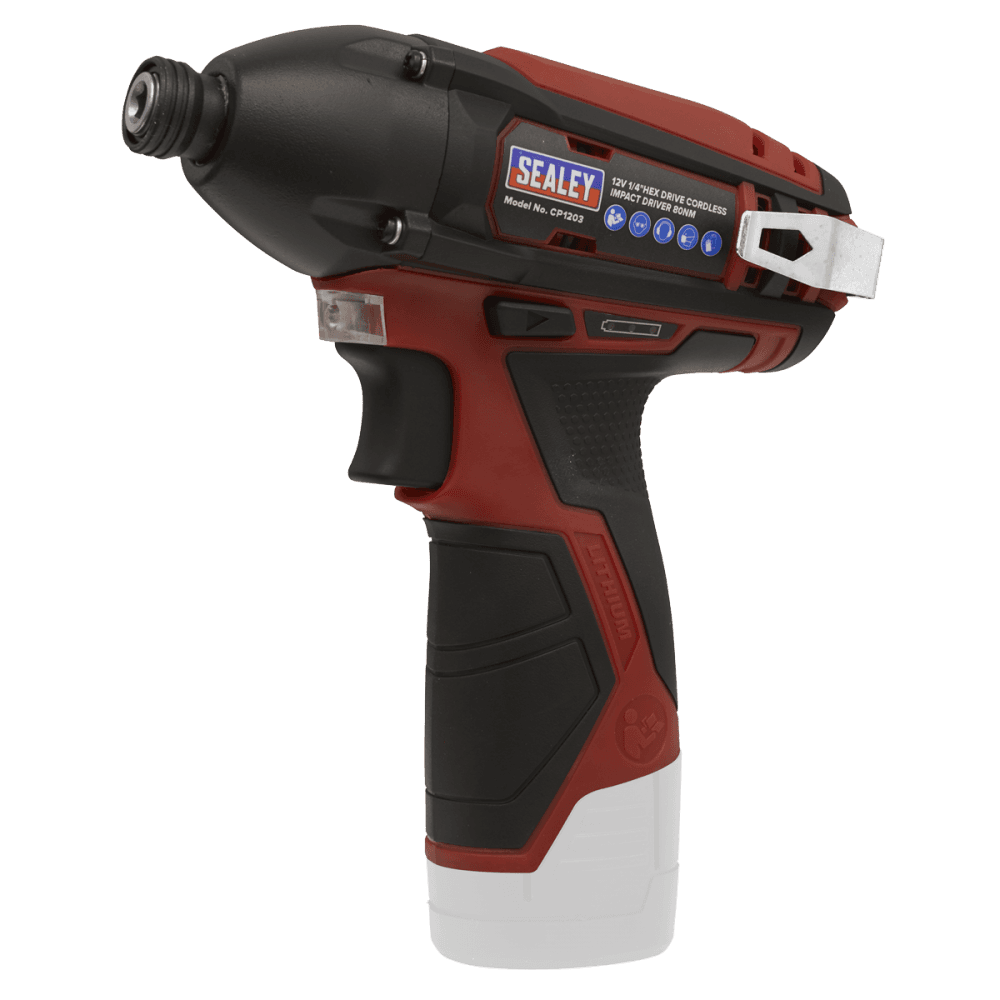 Sealey 2 x SV12 Series Cordless Power Tool Kit 12V - 2 Batteries Model No- CP1200COMBO6