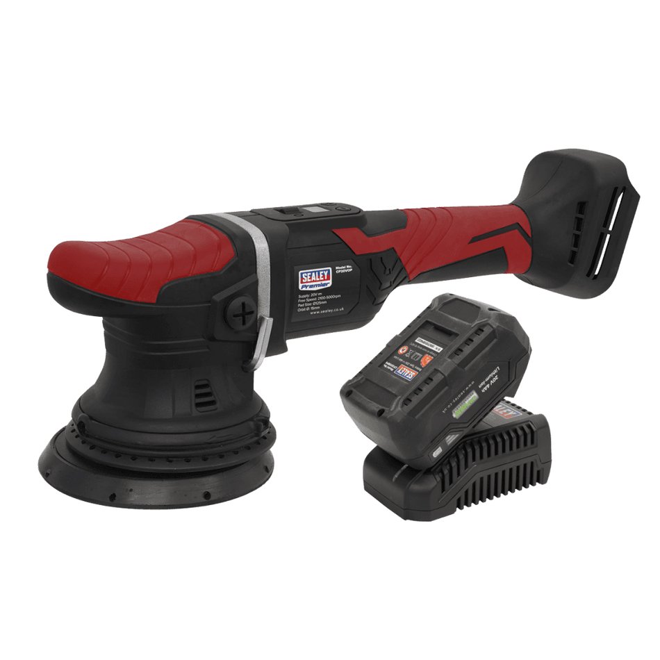 Sealey Cordless Orbital Polisher Kit 20V 125mm Model No- CP20VOPKIT