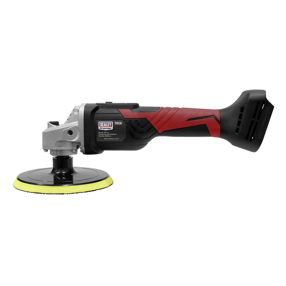 Sealey Cordless Rotary Polisher 150mm 20V Lithium-ion - Body Only Model No- CP20VRP