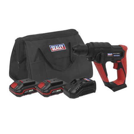 Sealey Cordless Rotary Hammer Drill Kit 20V SDS Plus - 2 Batteries Model No- CP20VSDSKIT