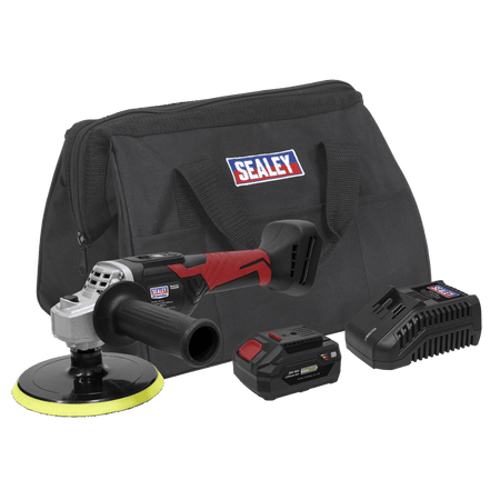 Sealey Premier SV20 Series 150mm Cordless Rotary Polisher 20V 4Ah Model No- CP20VRPKIT