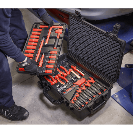 Sealey 1000V Insulated Tool Kit 3/8"Sq Drive 50pc Model No- AK7938