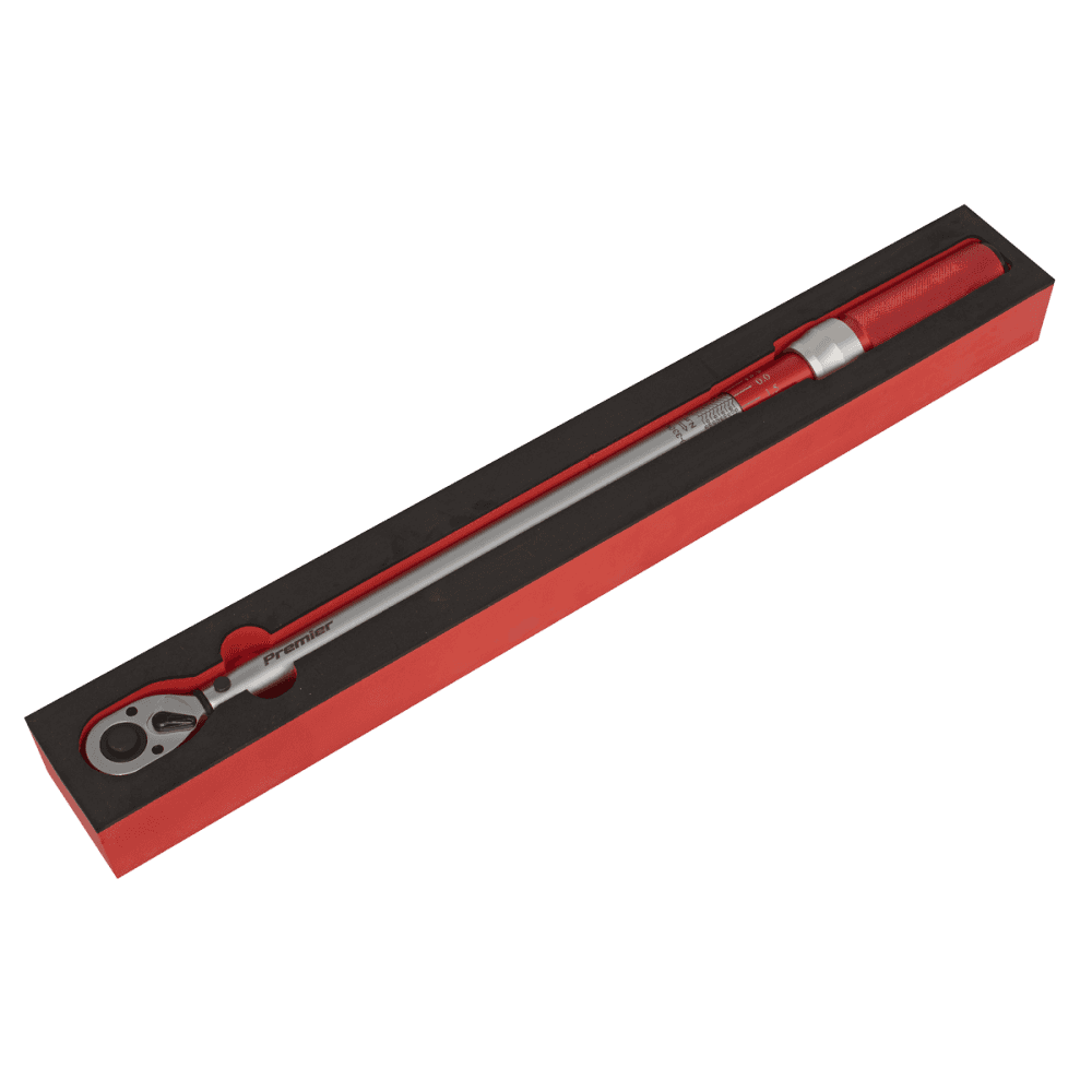 Sealey Premier Calibrated Micrometer Torque Wrench 1/2"Sq Drive 60-330Nm Model No- STW905