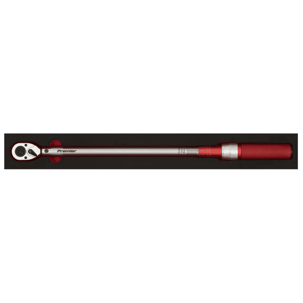 Sealey Premier Calibrated Micrometer Torque Wrench 1/2"Sq Drive 60-330Nm Model No- STW905