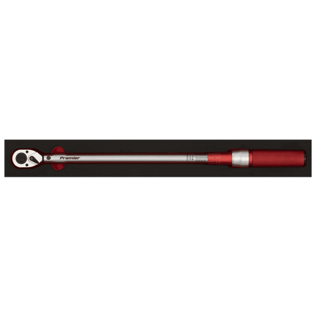 Sealey Premier Calibrated Micrometer Torque Wrench 1/2"Sq Drive 60-330Nm Model No- STW905