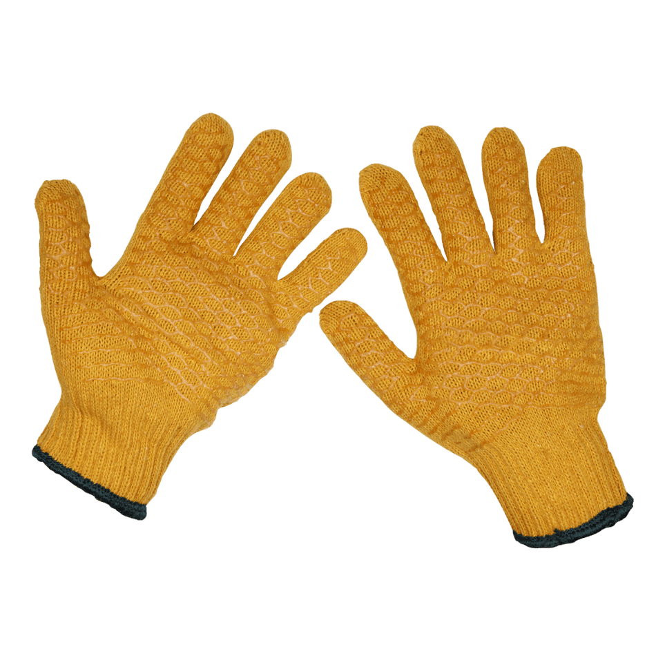 Sealey Anti-Slip Handling Gloves - Pack of 12 Pairs Model No- SSP33/12