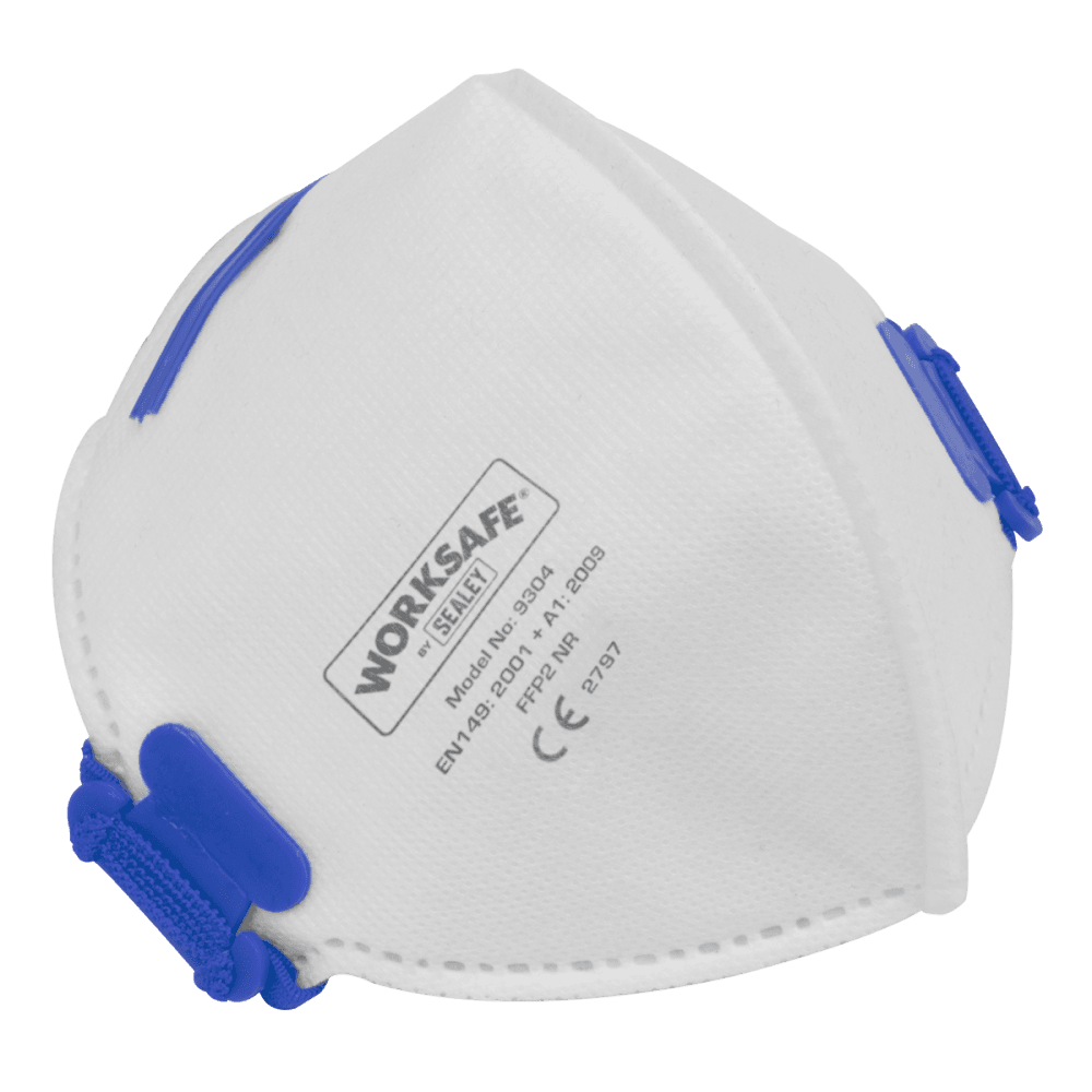 Sealey Fold Flat Mask FFP2 - Pack of 10 Model No- 9304/10