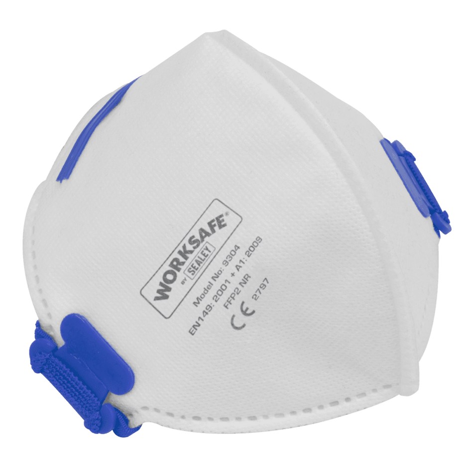 Sealey Fold Flat Mask FFP2 - Pack of 10 Model No- 9304/10