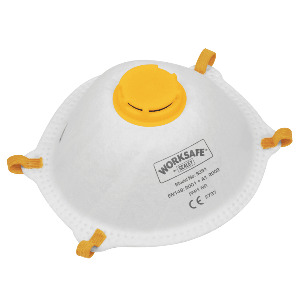 Sealey Cup Mask Valved FFP1 - Pack of 10 Model No- 9331/10