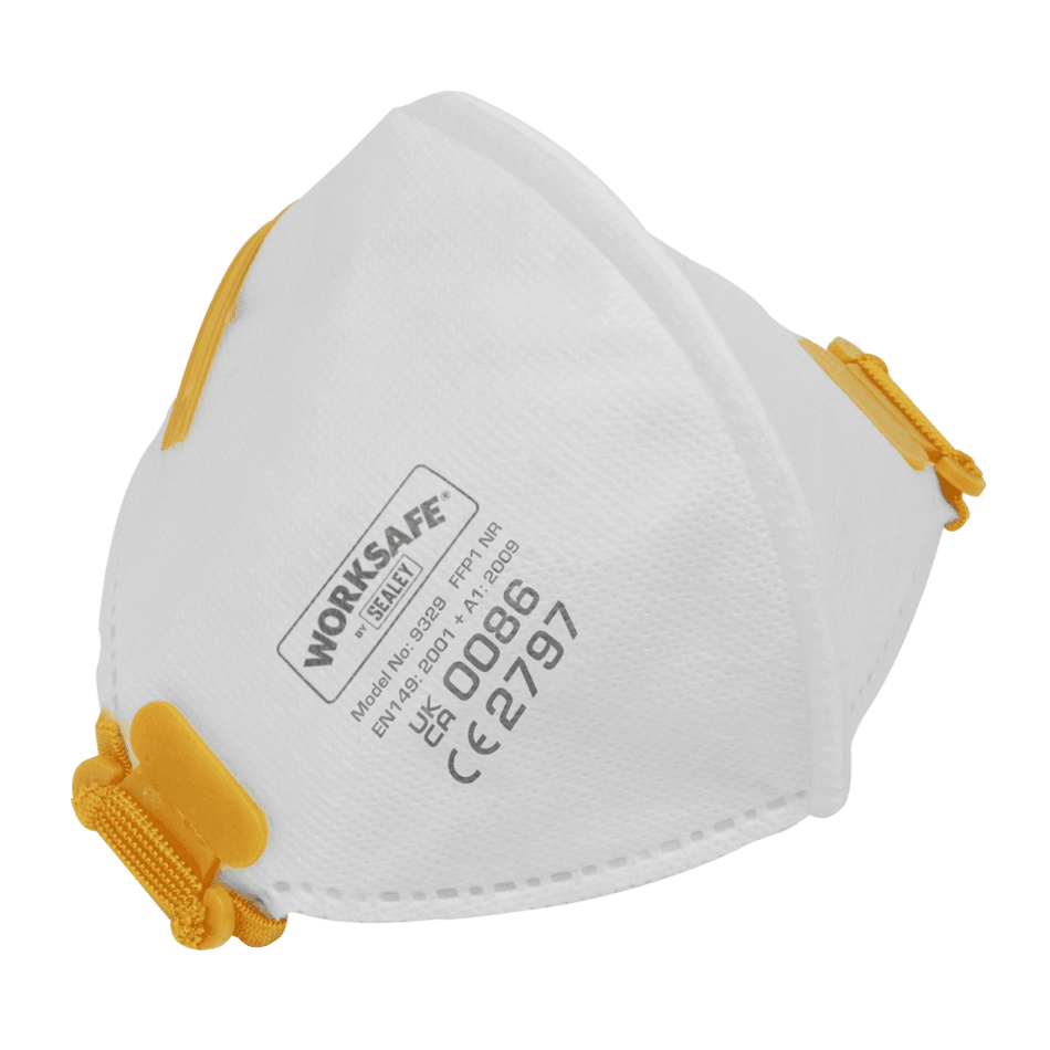 Sealey Fold Flat Mask FFP1 - Pack of 10 Model No- 9329/10