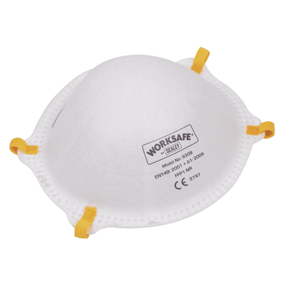 Sealey Cup Mask FFP1 - Pack of 10 Model No- 9309/10