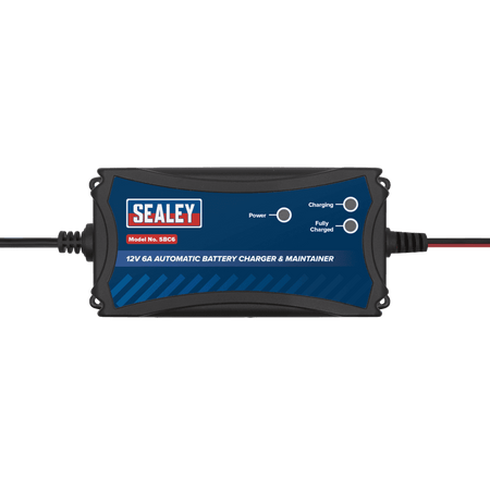 Sealey Battery Charger & Maintainer 12V 6A Automatic Model No- SBC6